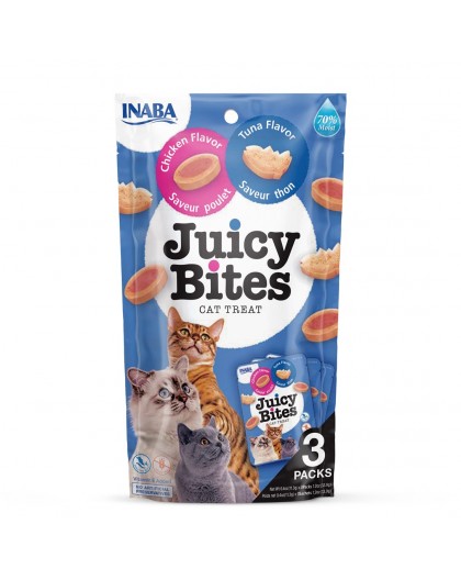 INABA Juicy Bites Chicken and tuna - cat treats - 3 x 11g