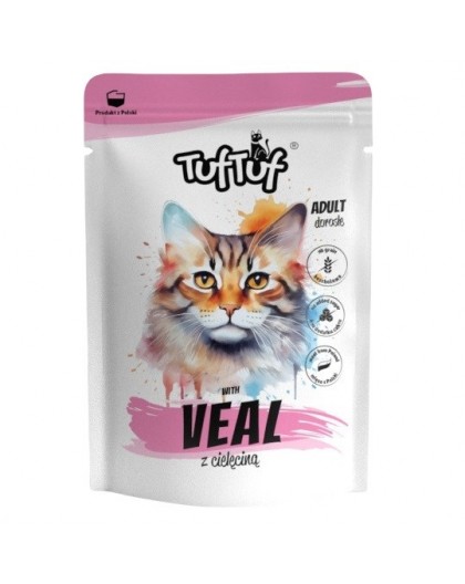 TUF TUF with veal - wet cat food - 100g