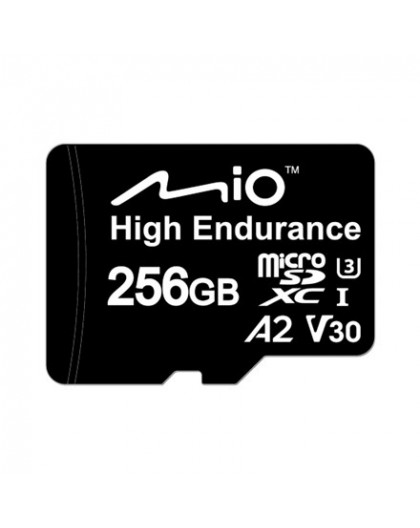 Mio High Endurance 256 GB MicroSD Card with UHS-I Flash Memory
