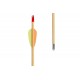 Poe Lang Target Wooden 30" D-027A-B1 Wooden arrows 5 pcs