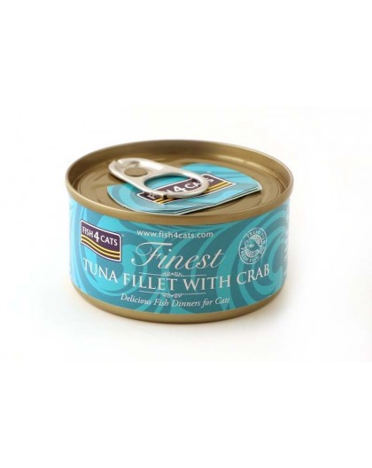 FISH4CATS Tuna fillet with crab - wet cat food - 70g