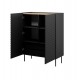 Bookcase 2D2SZ ONDA 98x45x127 black
