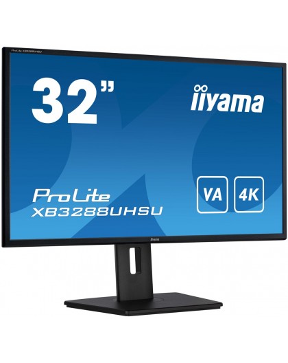 iiyama ProLite XB3288UHSU-B5 computer monitor 80 cm (31.5") 3840 x 2160 pixels 4K Ultra HD LCD Black