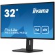 iiyama ProLite XB3288UHSU-B5 computer monitor 80 cm (31.5") 3840 x 2160 pixels 4K Ultra HD LCD Black