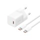 Baseus P10110902213-01 USB-C GaN5 mini 30W mains charger White