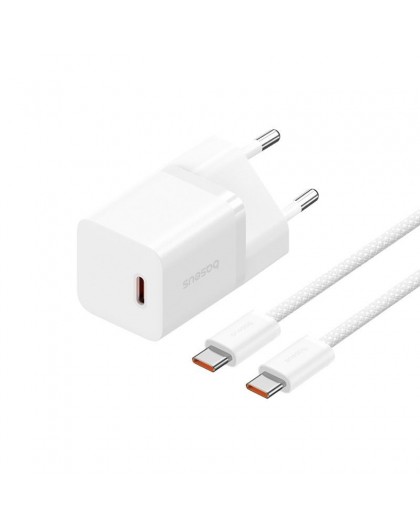 Baseus P10110902213-01 USB-C GaN5 mini 30W mains charger White