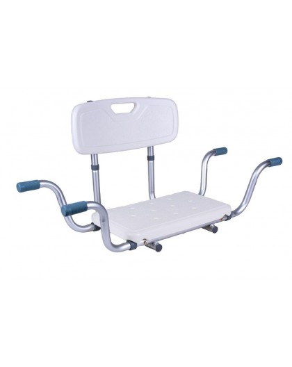 Recessed bath bench with back rest AT51032