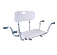 Recessed bath bench with back rest AT51032