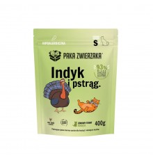 PAKA ZWIERZAKA Kitten Turkey with trout S - dry cat food - 400g