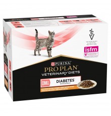 PURINA Pro Plan Veterinary Diets DM St/Ox Diabetes Management - wet cat food - 10 x 85g