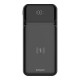Savio BA-09 power bank Lithium Polymer (LiPo) 37 mAh Wireless charging Black