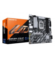 GIGABYTE B860M D3HP Motherboard - Intel Core Ultra Series CPUs, 4+1+2+1 Phases VRM, up to 9066MHz DDR5, 2xPCIe 4.0 M.2, GbE LAN,