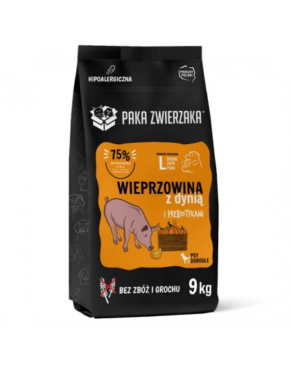 PAKA ZWIERZAKA Pork with pumpkin L - dry dog food - 9kg