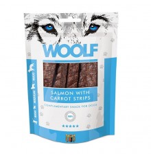 WOOLF Salmon with carrot strips - dog treat - 100g