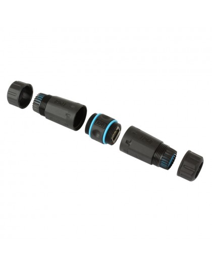Techly IWP-MD C6-IP68T cable gender changer RJ-45 Black