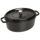 Staub oval cast iron pot - Black, 5.5 ltr
