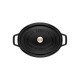 Staub oval cast iron pot - Black, 5.5 ltr