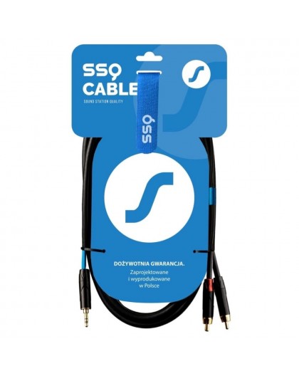 SSQ MiJRCA1 - cable mini stereo jack - 2x RCA, 1 metre