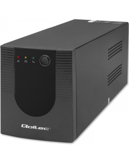 Qoltec 53776 uninterruptible power supply (UPS) Line-Interactive 1.5 kVA 900 W 4 AC outlet(s)