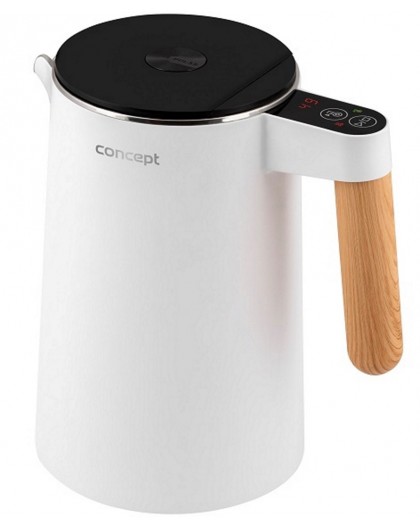 Stainless Steel Kettle White 1.5 l Salt & Pepper Concept RK3300