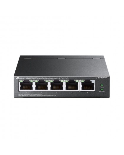 TP-Link 5-Port 10/100Mbps Desktop PoE Switch with 4-Port
