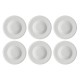 Set of 6 Bosco soup plates - White, 23 cm