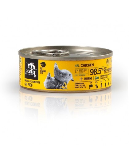 3COTY Chicken with spirulina Senior - wet cat food - 80g