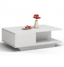 Topeshop DENVER BIEL P coffee/side/end table Coffee table Free-form shape 1 leg(s)