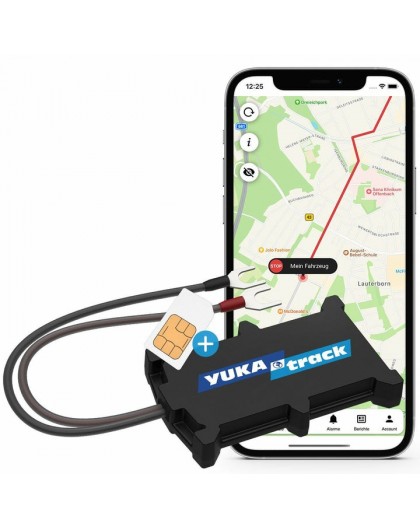 IoT YUKAtrack easyWire 2G AIO GPS Car Tracker with SIM + Data Flat
