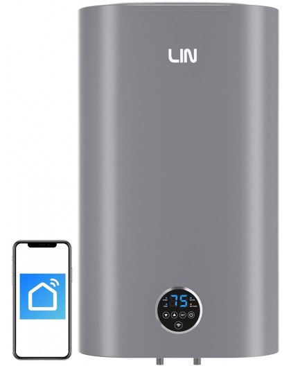 LIN LIFVD1 80L grey electric boiler with WI-FI