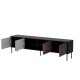 Cama CORTINA 4D TV cabinet 200x40x55 black/walnut