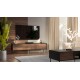 Cama CORTINA 4D TV cabinet 200x40x55 black/walnut
