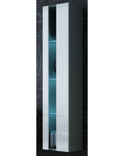 Cama Shelf unit VIGO NEW 180/40/30 grey/white gloss