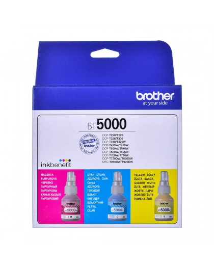 Brother BT5000CLVAL ink cartridge 3 pc(s) Compatible Cyan, Magenta, Yellow