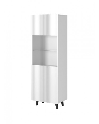 Display cabinet PAFOS 60x40x182 cm white matt