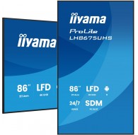 iiyama 86" 4K UHD Professional Digital Signage 24/7 display featuring Android OS, FailOver and Intel® SDM slot