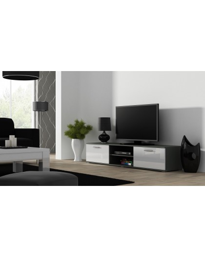 Cama TV stand SOHO 180 grey/white gloss