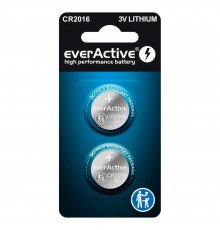 Lithium batteries mini everActive CR2016 blister 2 pcs.