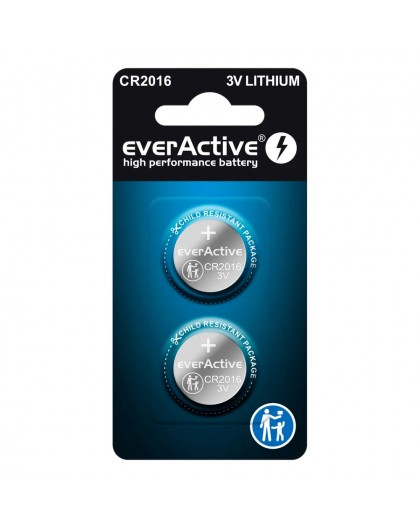 Lithium batteries mini everActive CR2016 blister 2 pcs.