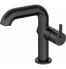 Basin mixer with rectangular spout