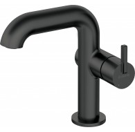 Basin mixer with rectangular spout