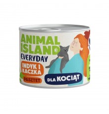 ANIMAL ISLAND Everyday Turkey and duck for kittens - wet cat food - 185g