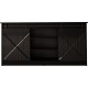 Chest of drawers 160x80x35 GRANERO black/black gloss