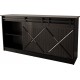 Chest of drawers 160x80x35 GRANERO black/black gloss