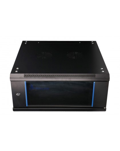 Extralink Rackmount cabinet 4U 600x600 Black wall mounted