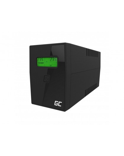 Green Cell UPS01LCD uninterruptible power supply (UPS) Line-Interactive 0.6 kVA 360 W 2 AC outlet(s)