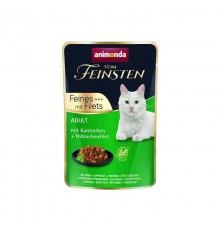 ANIMONDA Vom Feinsten Rabbit, chicken fillet - wet cat food - 85g