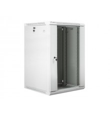 Lanberg WF01-6618-10S rack cabinet 18U Wall mounted rack Grey
