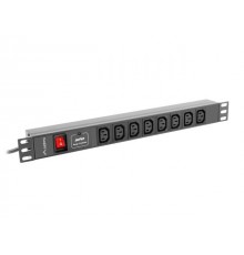 LANBERG POWER STRIP PDU RACK (1U, 16A, 8X IEC C13)