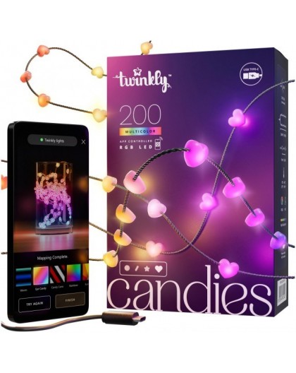 Twinkly Candies LED Christmas tree lights TWKH200RGB-G 6 m 200 lights